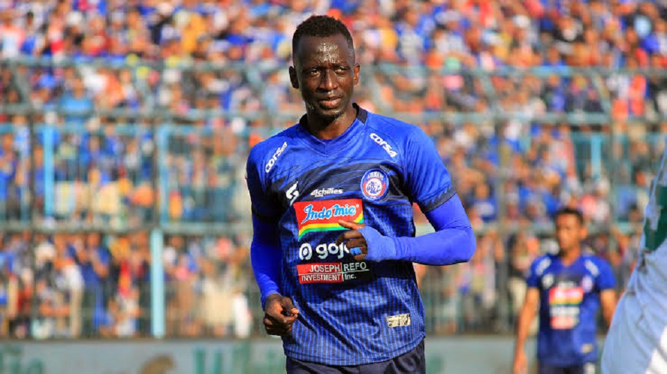 Gelandang Arema FC, Makan Konate. (Foto: Goal.com).