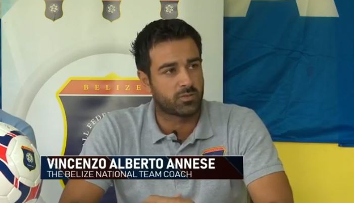 Pelatih Timnas Belize, Vicenzo Annsese. (Foto: Youtube).